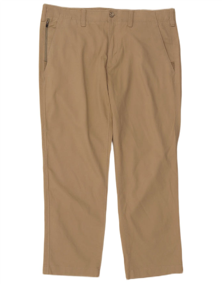 Calça Chino masculina EDDIE BAUER reta W38 L30 algodão bege