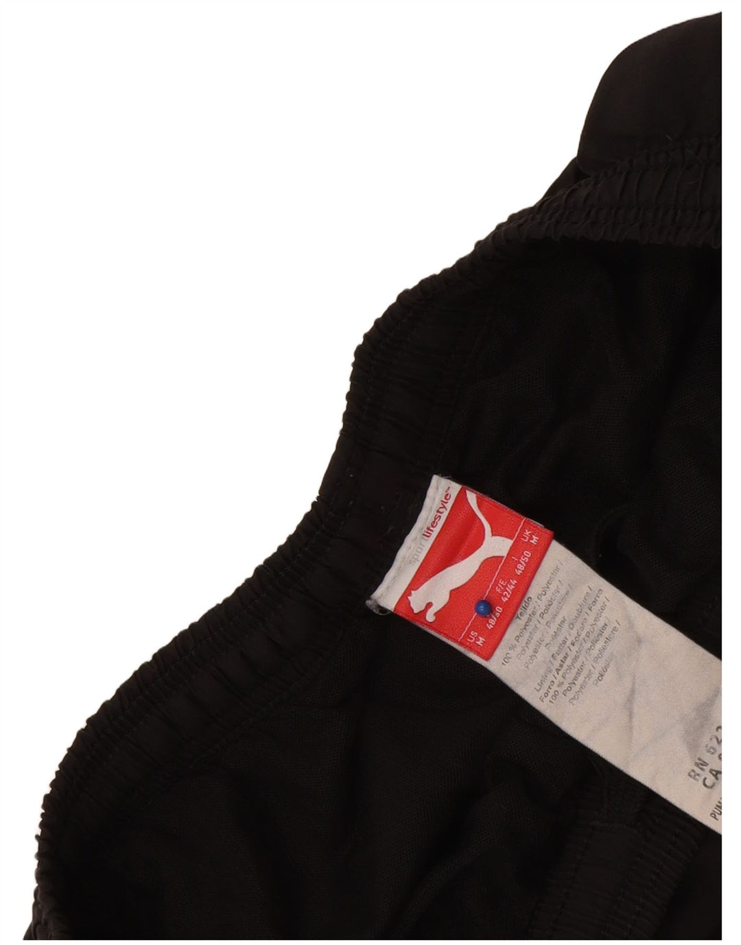 Shorts esportivos masculinos Puma médio preto poliéster