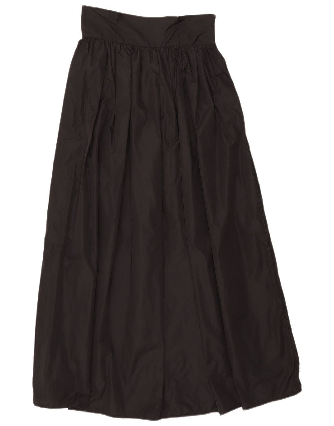 Saia maxi plissada feminina vintage W26 pequena preta