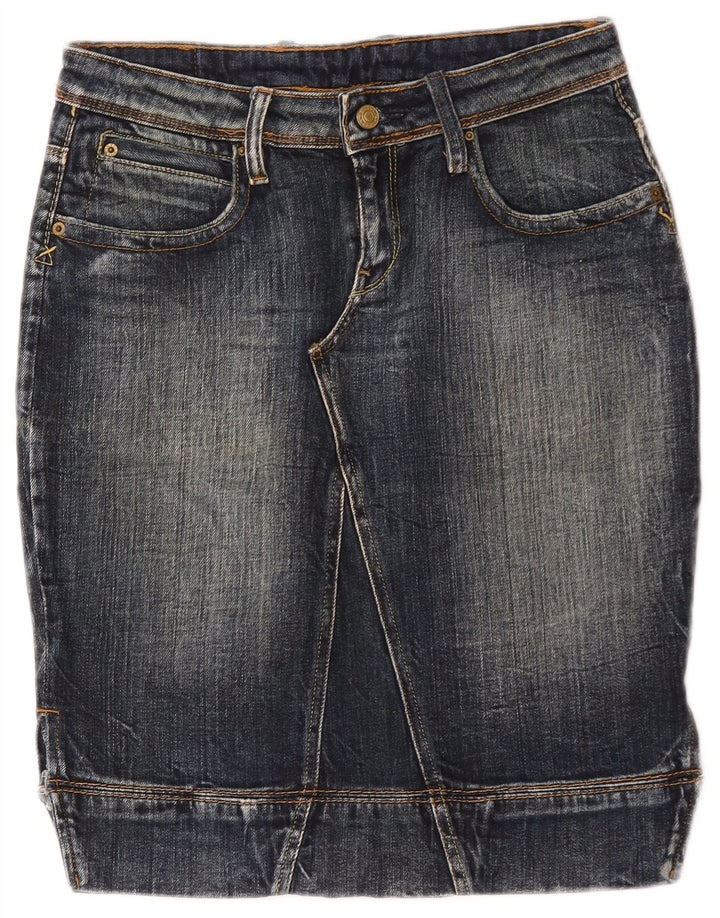 Saia jeans feminina Levi's médio W30 algodão azul