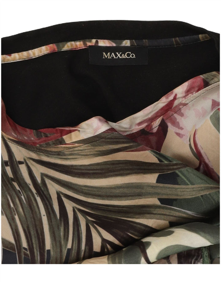 Camiseta feminina gráfica Max & Co. UK 14 Médio Multicolorido Floral