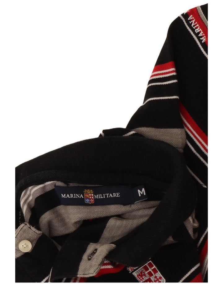 Camisa polo masculina Marina Militare média listrada multicolorida
