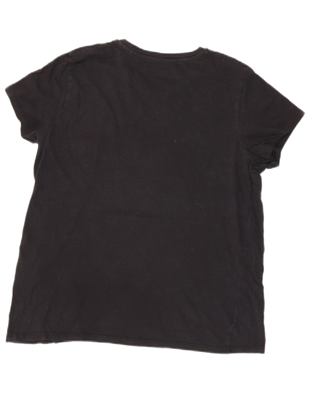 Camiseta feminina gráfica LEVI'S UK 16 grande algodão preto