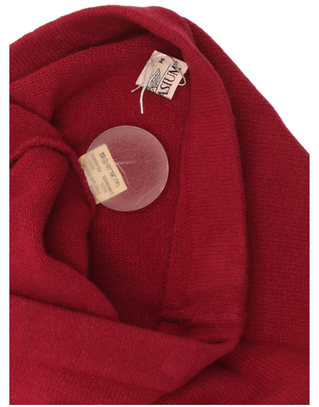 Saia lápis feminina de malha GYMNASIUM médio W26 lã de cordeiro vermelha