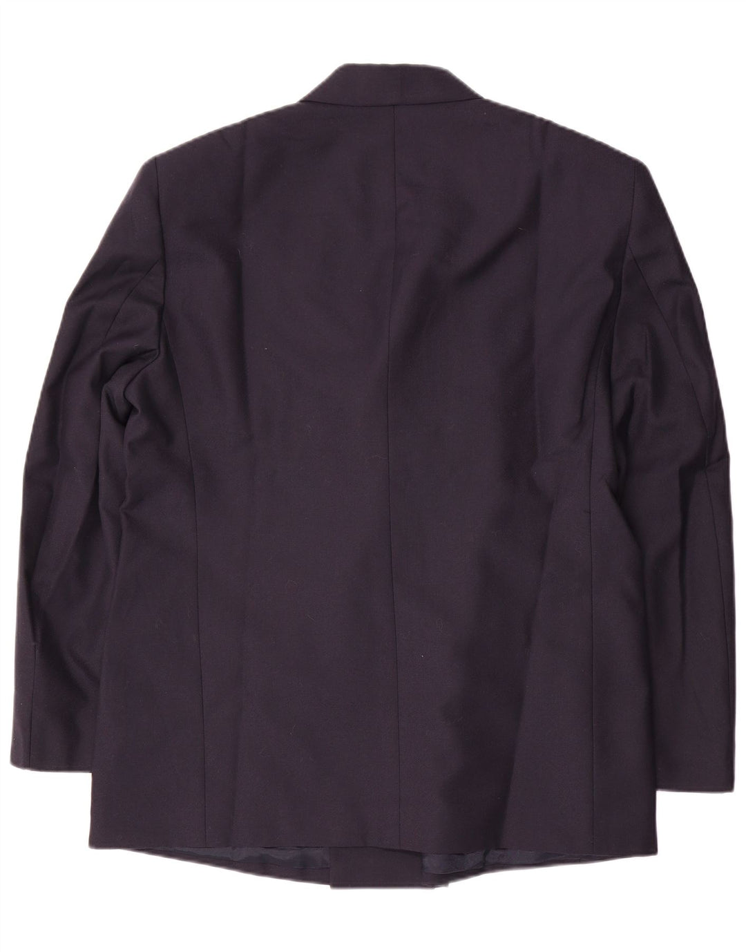 Jaqueta blazer masculina vintage com peito duplo IT 58 4XL lã virgem azul marinho