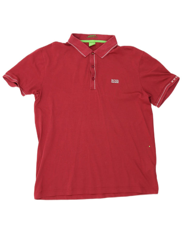 Camisa polo masculina Hugo Boss Slim Fit XL algodão marrom
