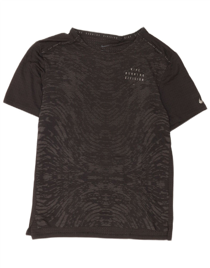 Camiseta Nike Feminina Dri Fit Abstract Pattern Top UK 14 Grande Preto
