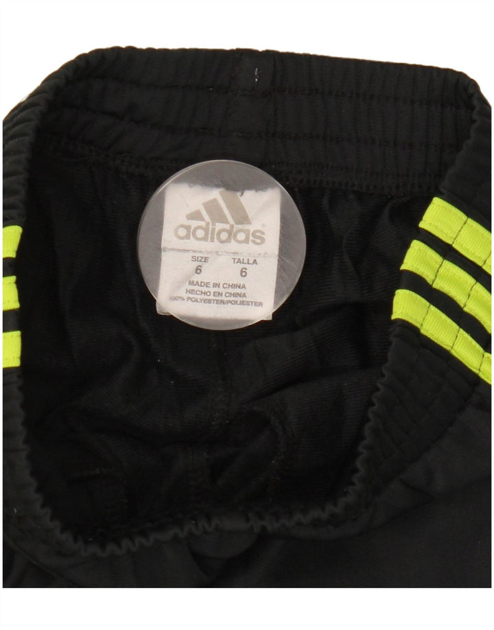 Calças de treino Adidas meninas 5-6 anos preto poliéster