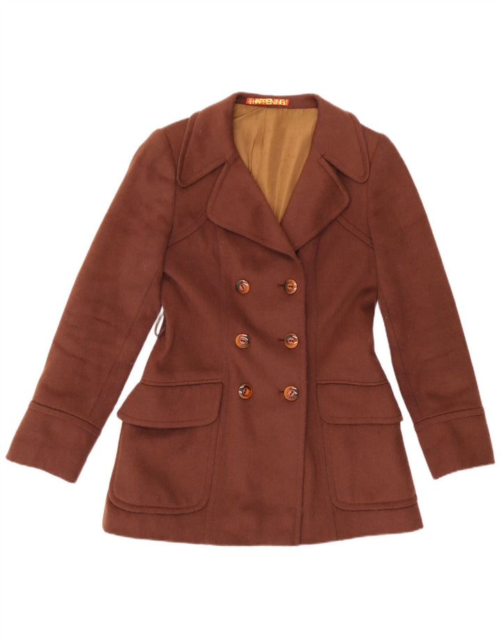 Jaqueta blazer feminina Happening com peito duplo IT 40 pequena marrom