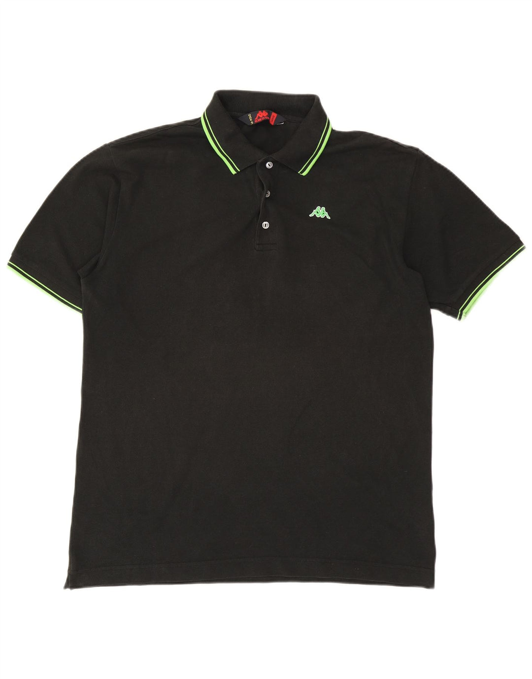 Camisa polo masculina KAPPA grande algodão preto