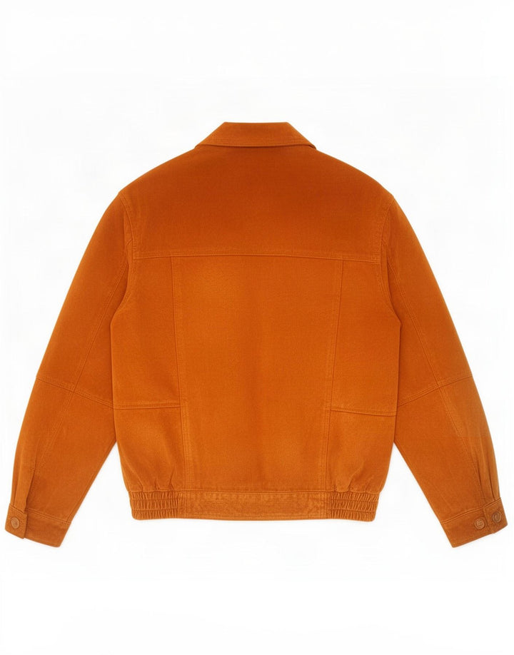 Jaqueta bomber masculina de camurça Kingfield Reino Unido 40 grande couro marrom