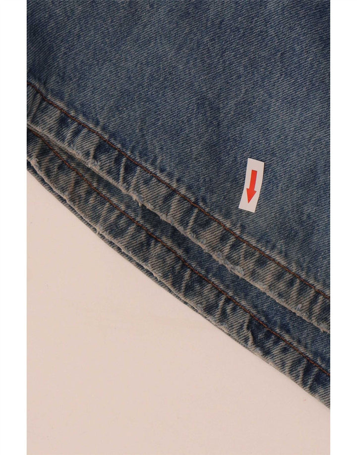 Zara Jeans feminino queimado EU 38 pequeno W28 L32 algodão azul