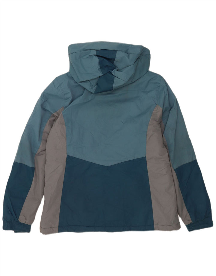 Jaqueta de esqui feminina com capuz Mountain Warehouse UK 14 grande bloco colorido azul