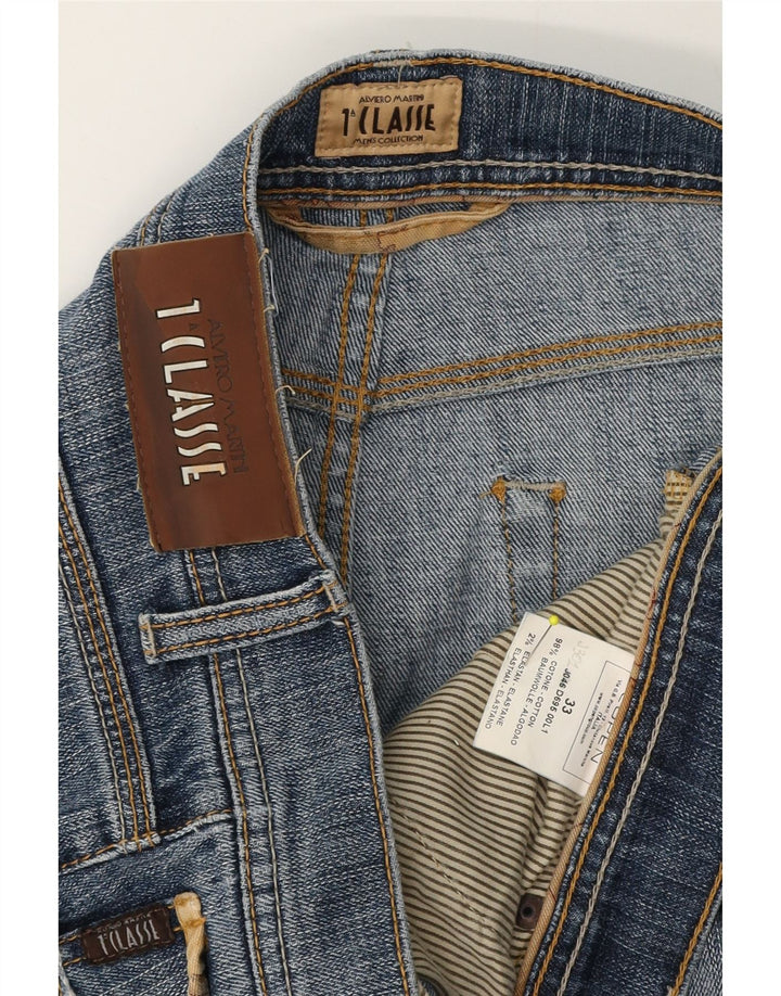 ALVIERO MARTINI Calça jeans reta masculina W33 L33 algodão azul