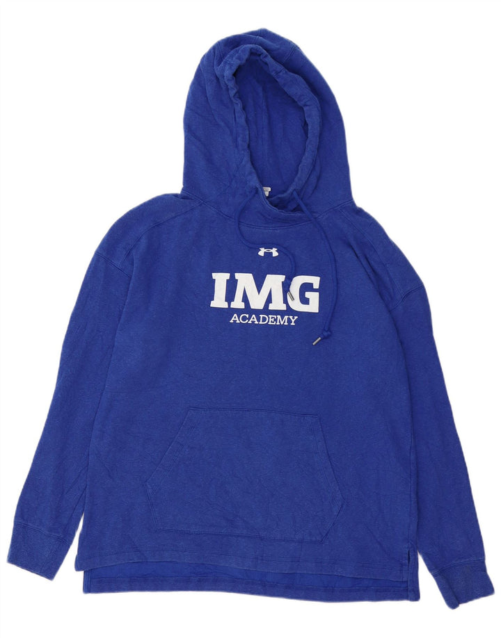 UNDER ARMOUR Masculino Cold Gear Graphic moletom com capuz médio algodão azul