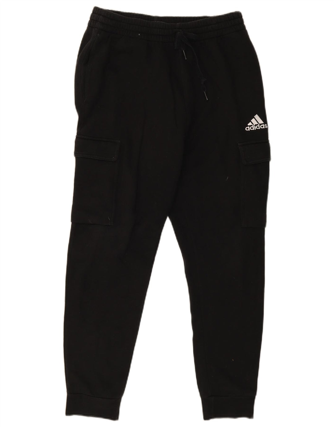 Adidas Mens Cargo Calças de treino Joggers Médio Algodão Preto