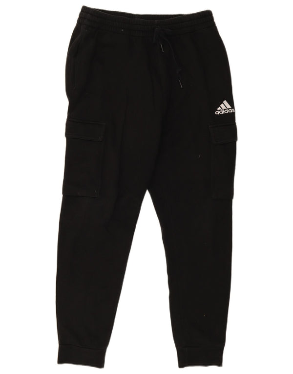 Adidas Mens Cargo Calças de treino Joggers Médio Algodão Preto