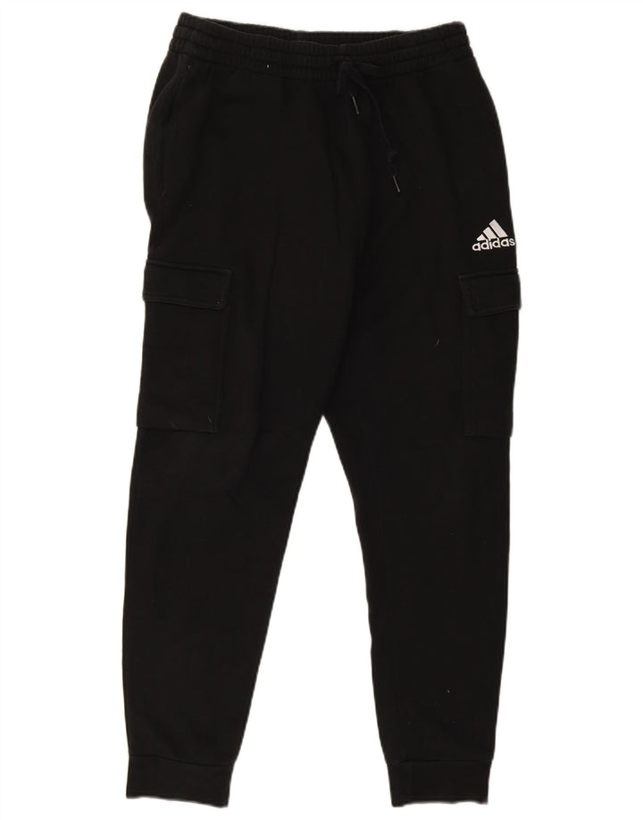 Adidas Mens Cargo Calças de treino Joggers Médio Algodão Preto
