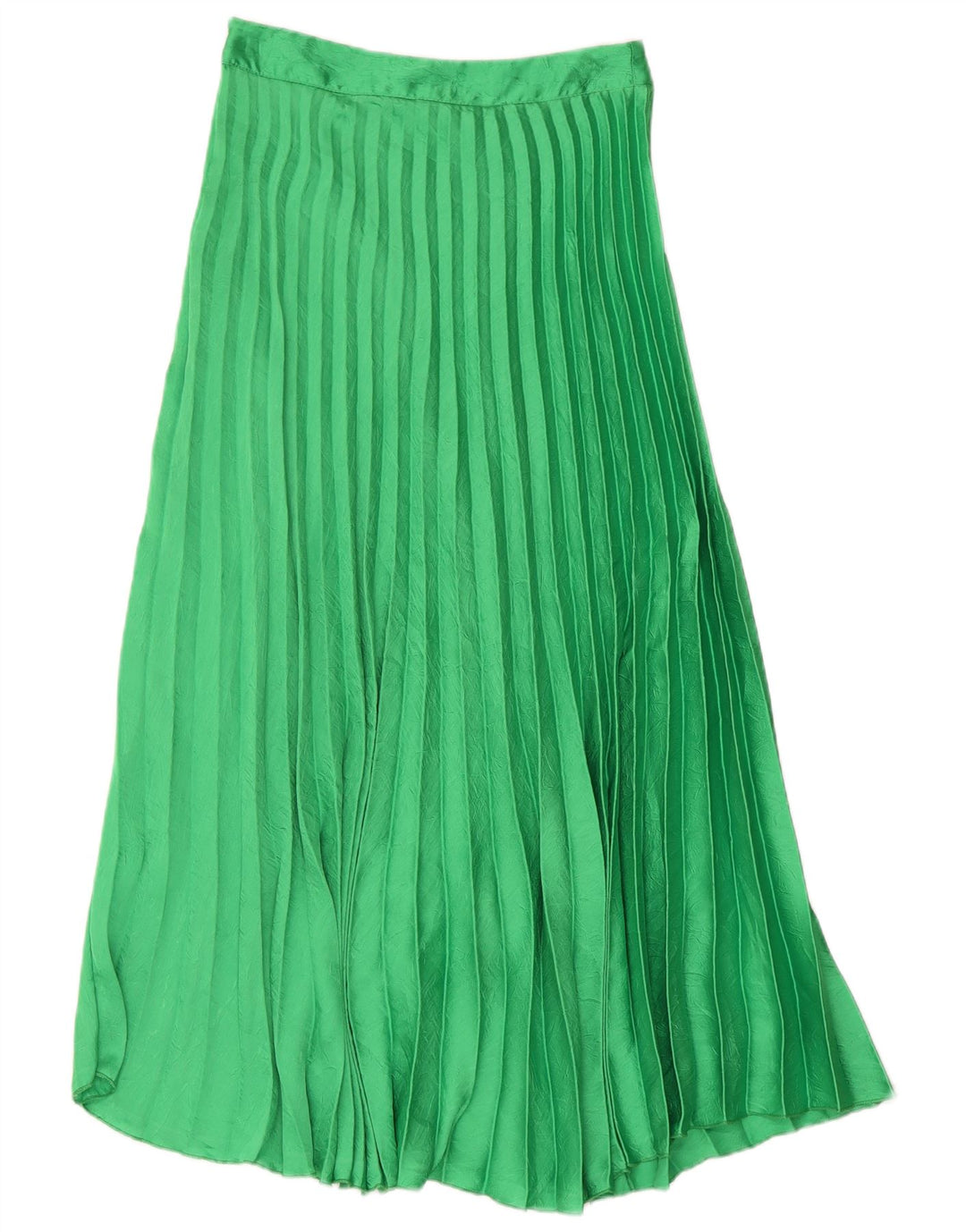 Saia maxi plissada feminina Zara pequena W26 verde