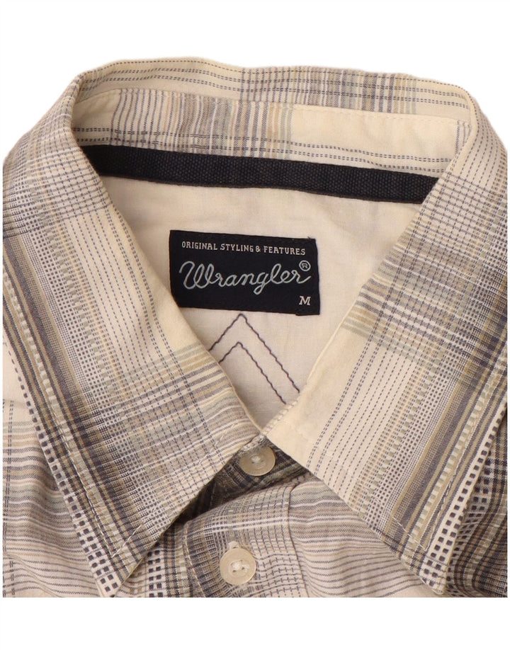 Camisa masculina WRANGLER médio xadrez branco