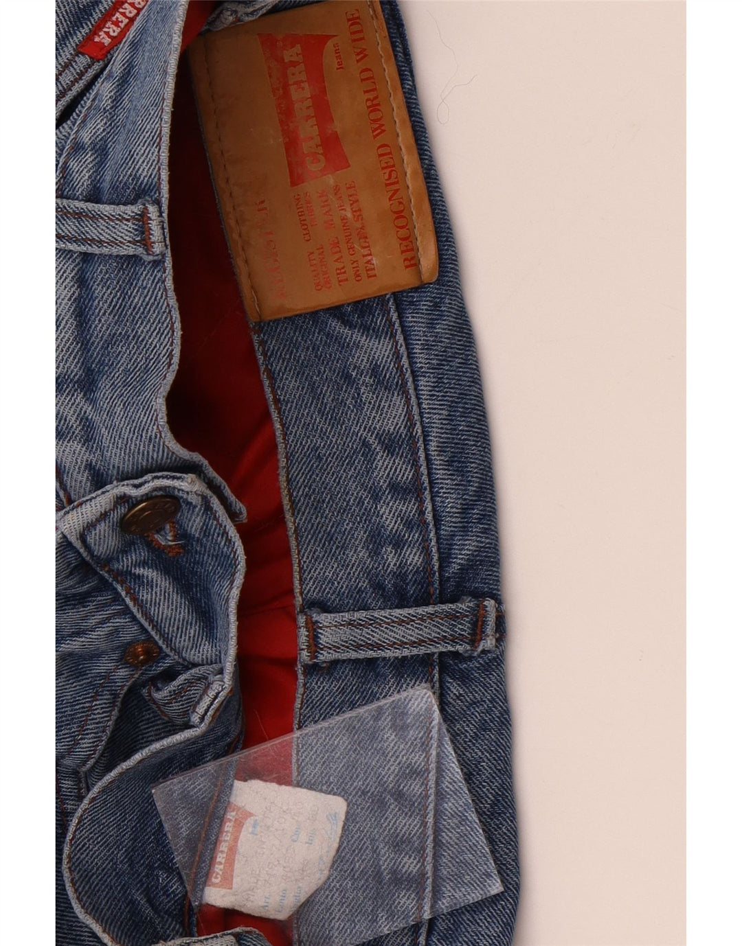 Carrera Mens Straight Jeans IT 46 Pequeno W30 L33 Azul