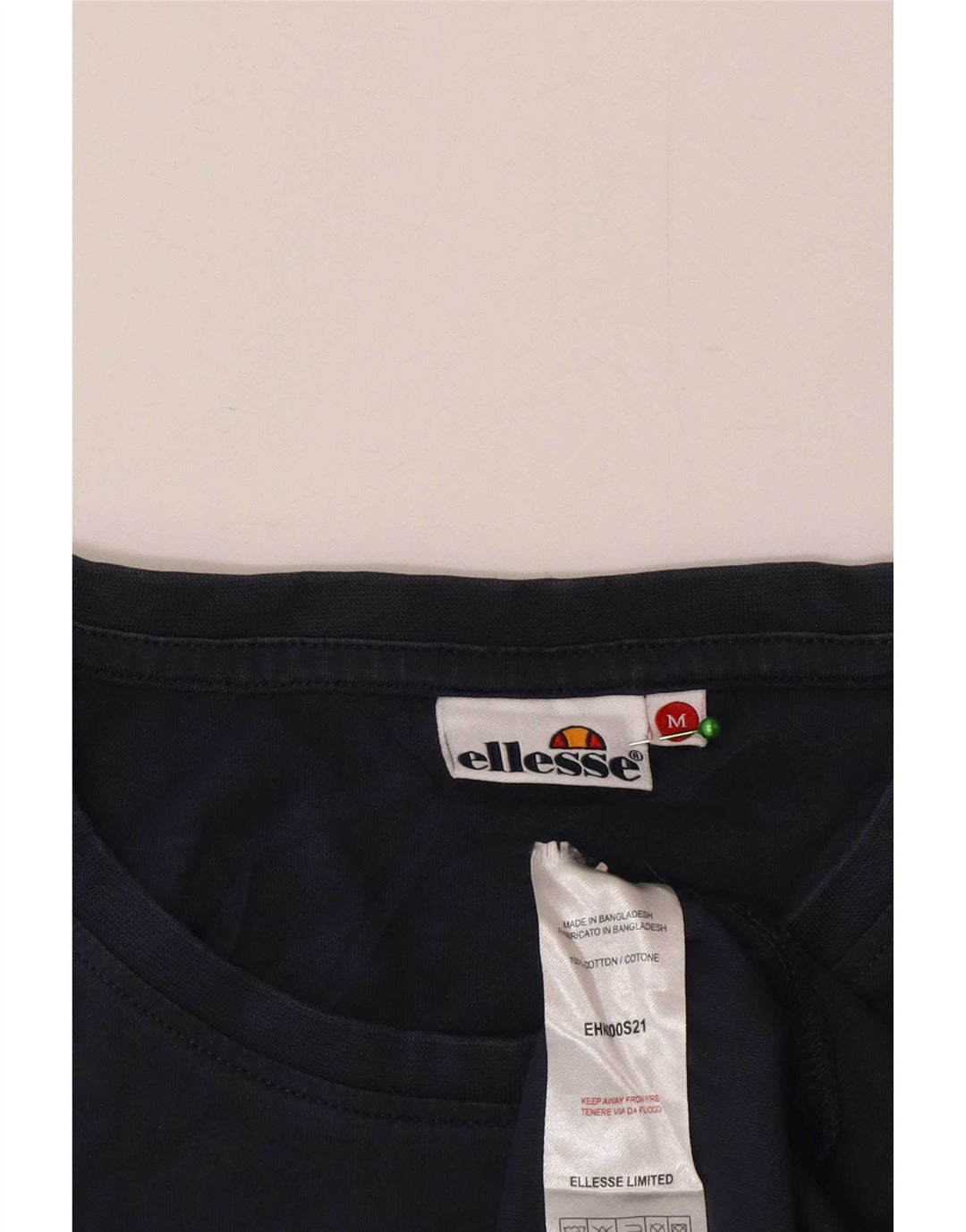 Camiseta masculina Ellesse Top médio algodão azul marinho