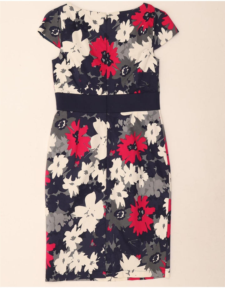 Vestido bainha feminino Marks & Spencer Reino Unido 12 médio floral multicolorido
