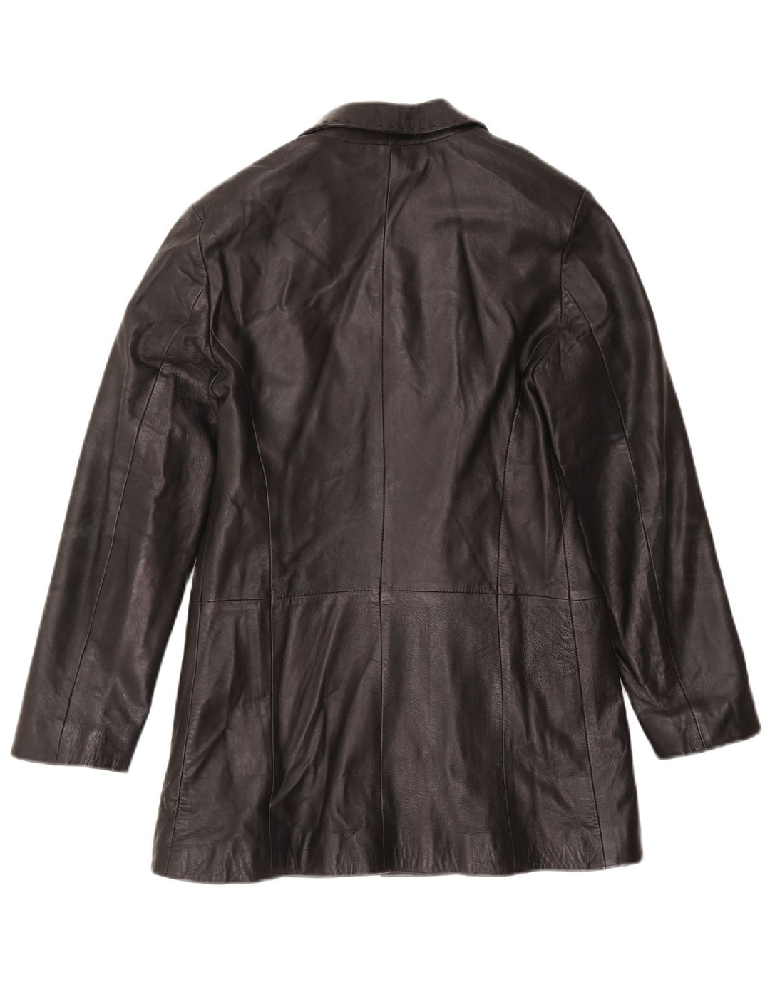 Casaco de couro feminino Mira Furs IT 42 couro preto médio