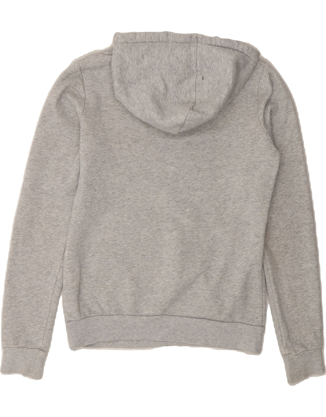 PUMA Womens Graphic Hoodie Jumper UK 6 XS  Grey Cotton Vintage Puma and Second-Hand Puma from Messina Hembry 