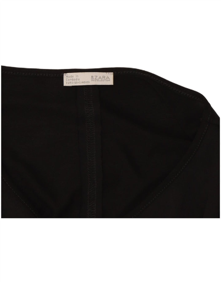 Blusa feminina oversized ZARA UK 10 pequena preta