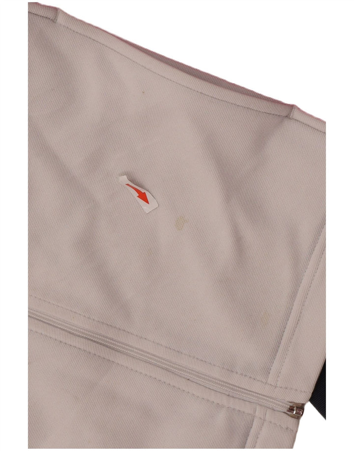 Kappa Womens Tracksuit Top Jacket UK 14 Medium White Colourblock Poliéster