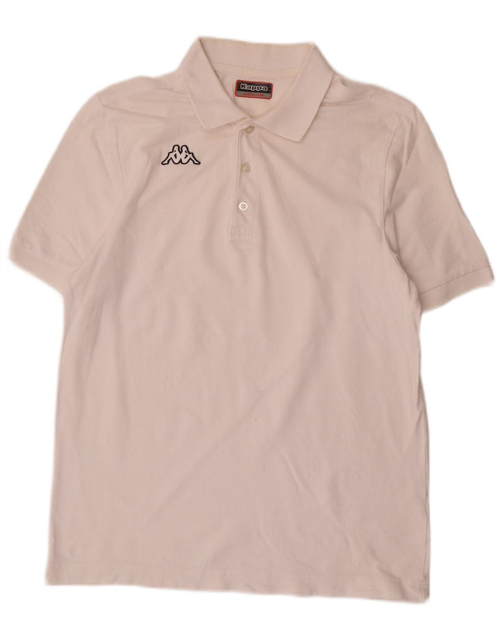 Camisa polo masculina Kappa médio branco