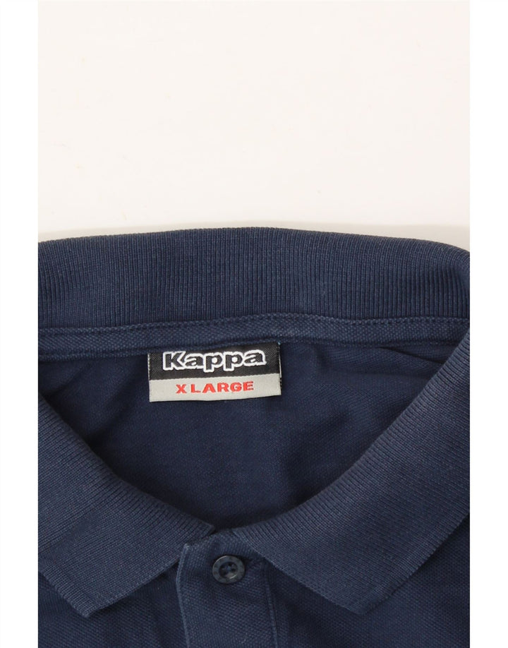 KAPPA Mens Polo Shirt XL Navy Blue Vintage Kappa and Second-Hand Kappa from Messina Hembry 