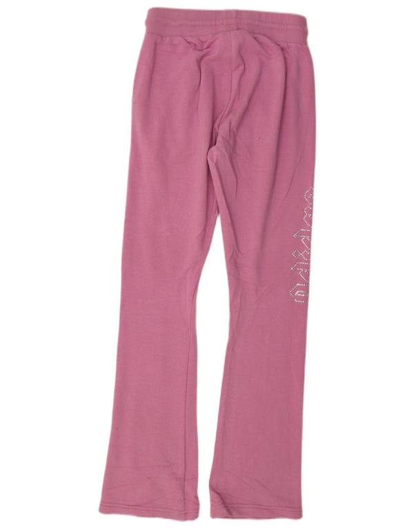 Calça Adidas Feminina Graphic Flare UK 8 Pequena Rosa Algodão