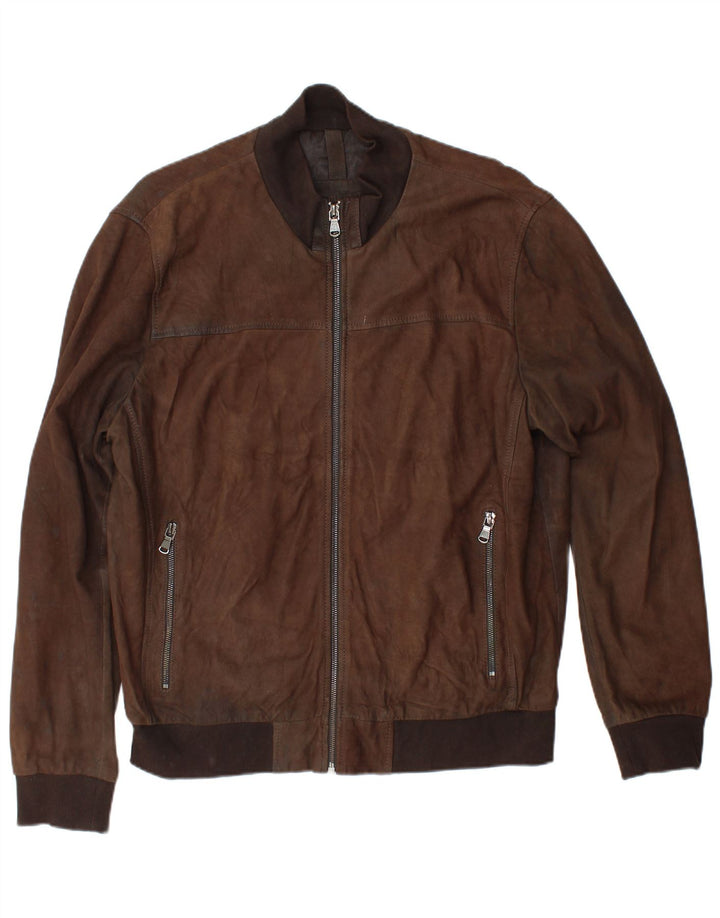 Jaqueta de couro masculina CONBIPEL IT 56 2XL couro marrom