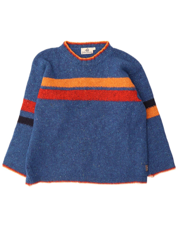 Suéter masculino Fisherman Out Of Ireland com gola redonda grande azul