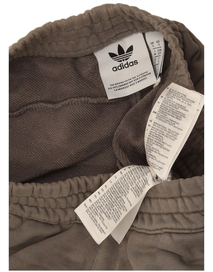 Shorts esportivos masculinos Adidas pequeno algodão cinza