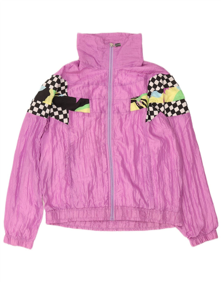 Sergio Tacchini agasalho feminino completo IT 44 médio roxo colorblock