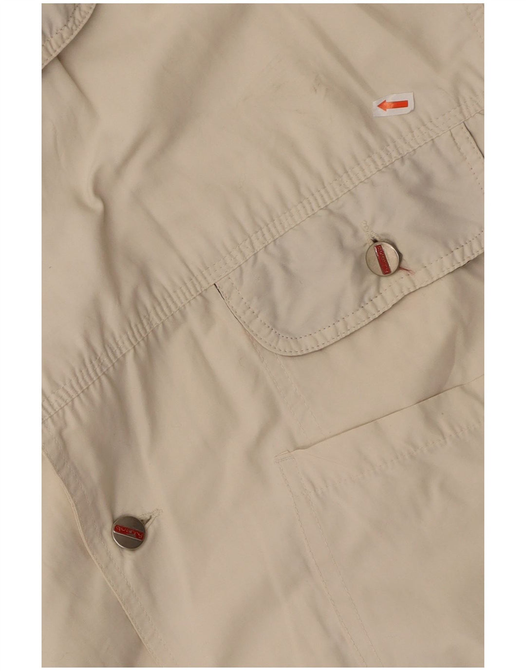 QUARRY Mens Utility Jacket UK 40 Large Off White Cotton