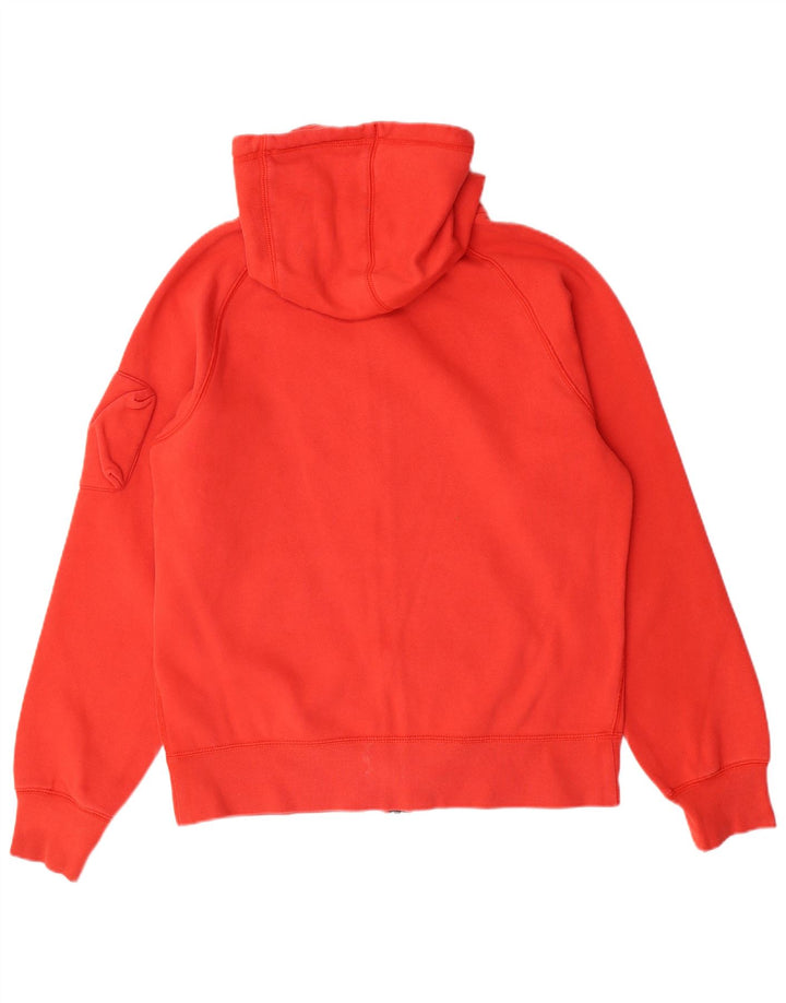 Suéter masculino NIKE com capuz e zíper pequeno vermelho algodão