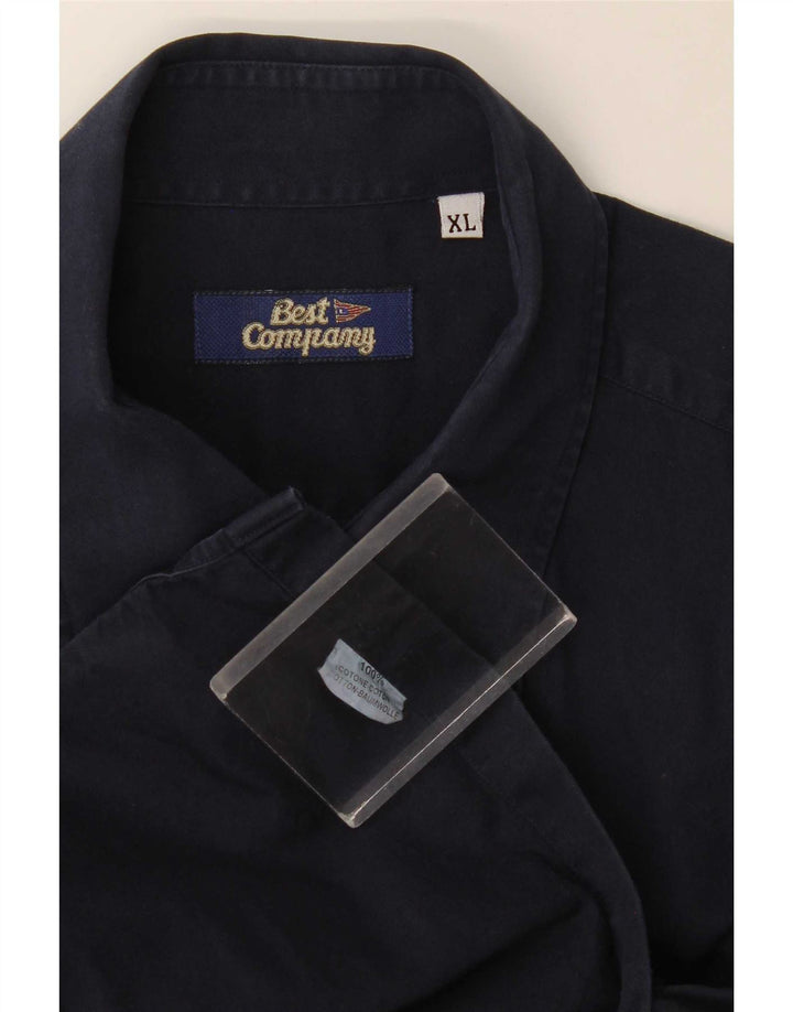 Camisa masculina Best Company XL azul marinho algodão