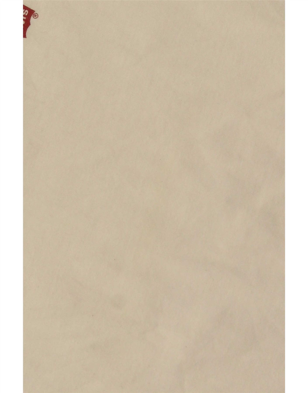 Top masculino Levi's manga comprida grande algodão branco