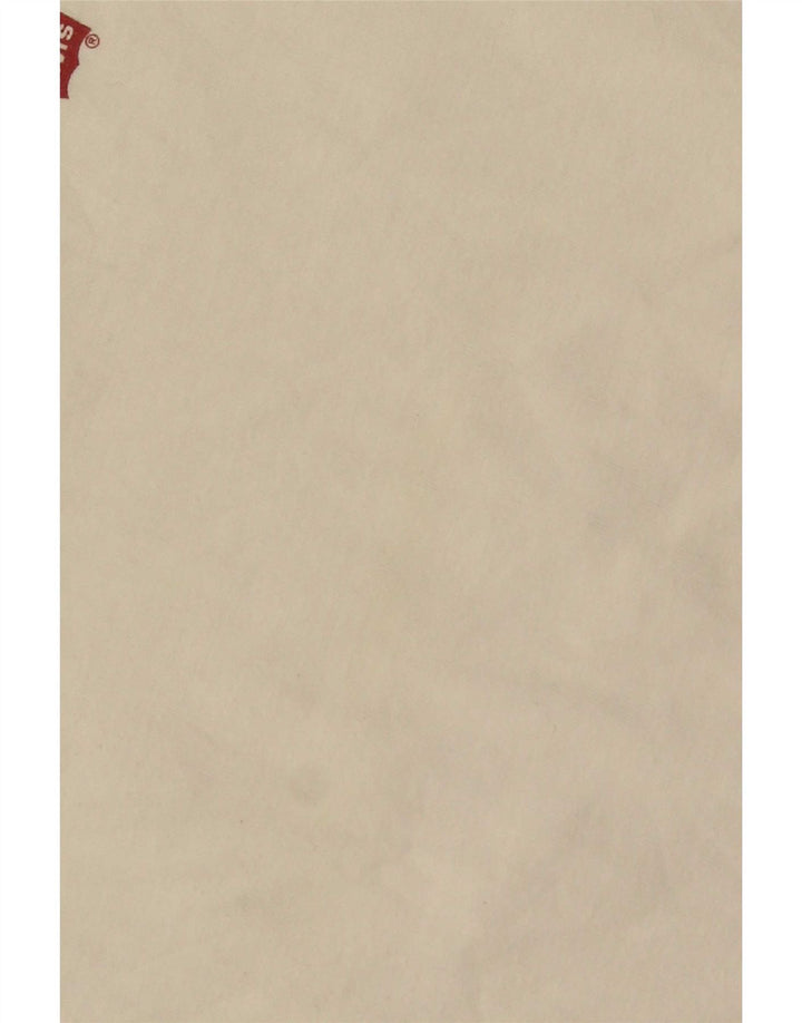 Top masculino Levi's manga comprida grande algodão branco