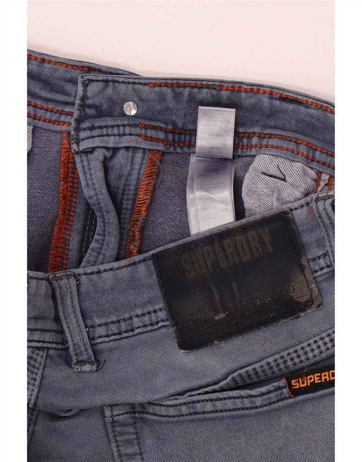 Calça Chino Superdry Masculina Slim W32 L29 Algodão Cinza