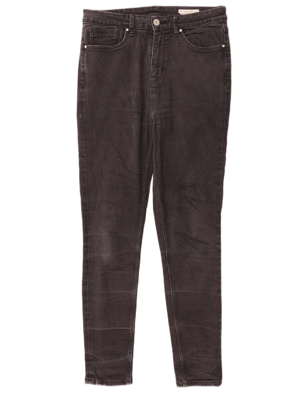 Marks & Spencer Ivy Skinny Jeans Feminino Reino Unido 12 Médio W32 L28 Algodão Cinza