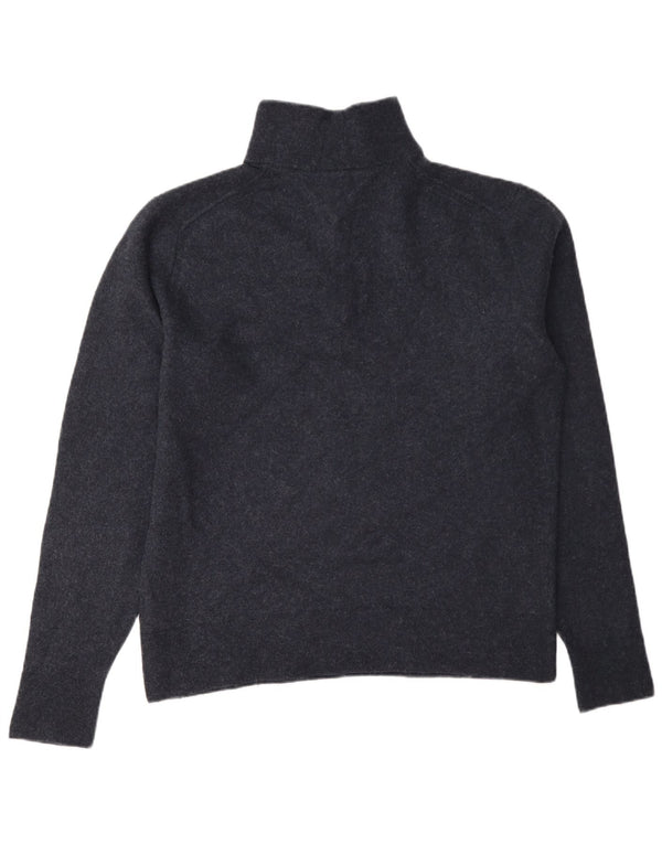 Suéter masculino Tommy Hilfiger com zíper e gola 2XL lã azul marinho