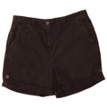 Shorts chino feminino Marks & Spencer UK 12 médio W32 algodão preto