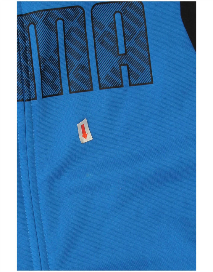 Jaqueta Puma Boys Graphic Tracksuit Top 13-14 anos Azul Colorblock