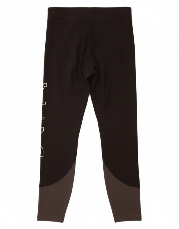 Leggings Nike Femininas Graphic UK 12 Médio Preto Colorblock Algodão