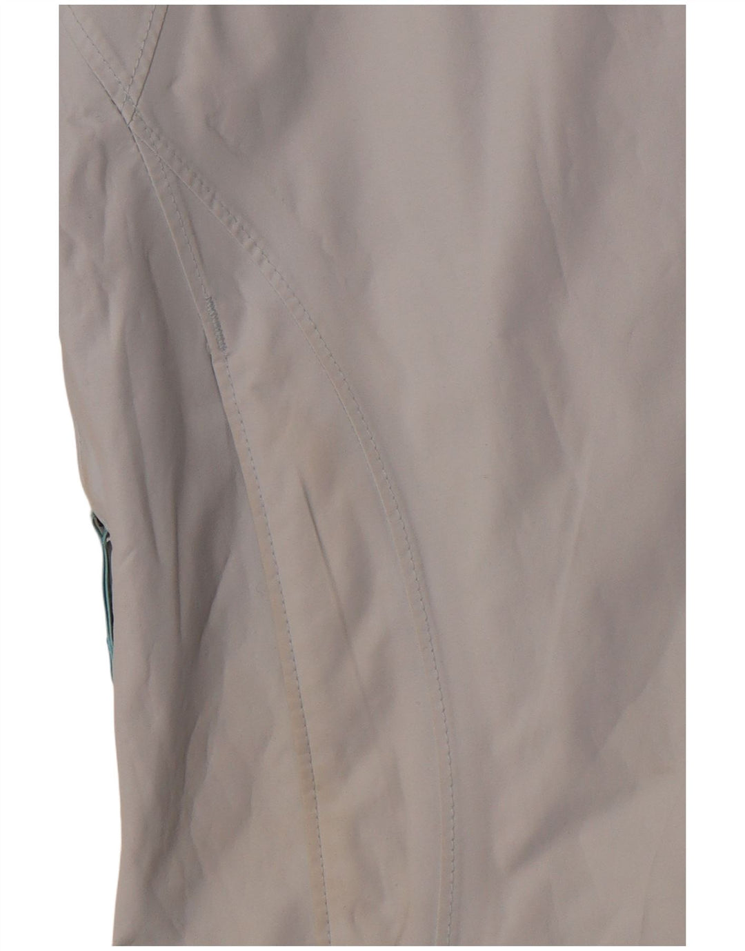 Jaqueta corta-vento feminina COLUMBIA com capuz Reino Unido 14 médio azul nylon esportivo